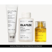 OLAPLEX Hair Refresh & Revive Trio Set - Bağ Güçlendiren & Saç Derisini Güçlendiren & Parlaklık Veren Üçlü Bakım Seti