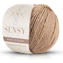 Sensy Premium Amigurumi İpi Punch (Panç) Vizon Renk Baby Soft Cotton 50 gr Yumuşak Dokulu Örgü İp