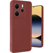 DS LLC Ieg™  Xiaomi Redmi Note 14 4g Kılıf Viera Silikon - Bordo
