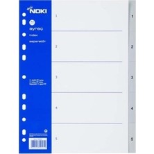 Noki 1-5 Rakamlı Seperatör 5 Adet Mavi Renk Düzenleyici Ölçülerle Pratik Kullanım İçin