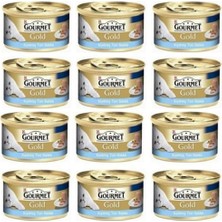 Gourmet Gold Kedi Konservesi 12 Adet 85 gr Kıyılmış Ton Balıklı Mama Segmenti