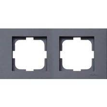 Ovivo Füme İkili Çerçeve Sıva Altı Montaj Özelliği ile Modern ve Dayanıklı Tasarım