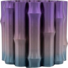 isiltikidsmoda Modern Dekoratif Vazo Mor Gri Geçişli Şık Tasarım Masa Üstü Kullanım - Lisinya