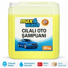 Max&Wash 20 Kg.cilalı Oto Şampuanı  Cilalı Oto Yıkama Köpüğü 1/60 Konsantre (eko-fırçasız)
