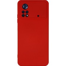 TeknoKapsül Po X4 Pro 5g Kılıf Nano Içi Kadife - Kırmızı