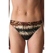 Penti Cesira Minimal Zebra Desenli Simli Orta Bel Bikini Altı