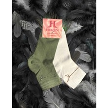 Heren Zincir Kurdela Desenli , 2'li Taşlı Kadın Soket ,parfüm Kokulu, Premium Serisi