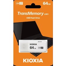 Kioxia Kıoxıa LU301W064GG4 U301 64GB USB 3.2 Beyaz USB Bellek