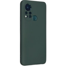 TeknoKapsül Infinix Hot 11S Kılıf Nano Içi Kadife - Koyu Yeşil