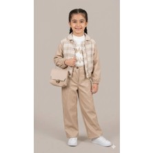 Kız Çocuk Ceket Pantolon Çanta Takım