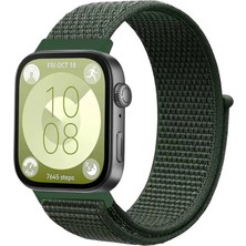TeknoKapsül Huawei Fit 4 Hasırlı Cırtcırtlı Kordon - Koyu Yeşil