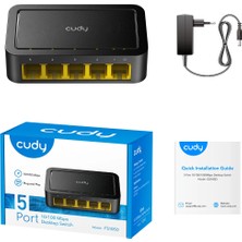 Cudy FS105D 5 Port Mbit Desktop Yönetilemez Plastik Kasa Switch