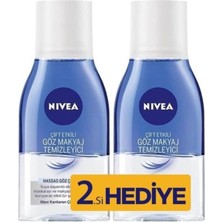 Nivea Göz Makyaj Temizleyici 125 Ml + 125 Ml Çift Etkili Hassas Gözler İçin Özel Formül