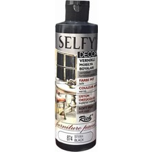Rich Selfy Decor 240 cc Vernikli Boya Siyah 874 Modeli ile Şık ve Kaliteli Boyama
