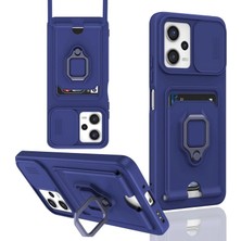 TeknoKapsül Po X5 5g Kılıf Zuma Kartvizitli Yüzüklü - Lacivert