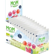 Mom Organik Lolipop 5,8 gr 10'lu*2 PAKET Çilek, Karpuz ve Yaban Mersini Aromalı Sağlıklı Atıştırmalık