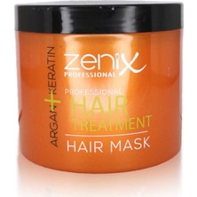 Zenix Argan Keratin Saç Kremi 500 ml Krem Formunda Saç Bakımı İçin Besleyici Özellikler