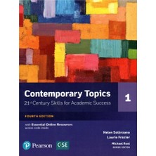 Pearson Education Yayıncılık Pearson Education Contemporary Topics 1 Ciltli Kitap Üniversite Hazırlık İçin 134 Sayfa