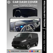 E-BİZ Ford Transit Custom (2012-2020) Torpido Örtüsü Ön Göğüs Koruma Torpido Koruma Tam Uyum Kaymaz