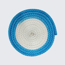 Gymo Beyaz Mavi Ritmik Jimnastik Atlama İpi Hafif ve Dayanıklı Malzeme ile Eğlenceli Spor Deneyimi