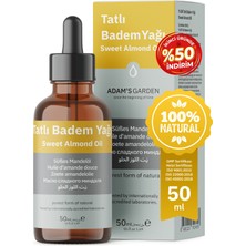 Adam's Garden Tatlı Badem Yağı %100 Saf 50 ml