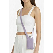Tech&bello accessories Telefon Askı Ipi Çapraz Kullanım Tüm Telefon Kılıflarla Uyumlu Pocket Crossbody Strap 80CM