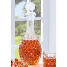 Glamis Cam Kapaklı Şeffaf Sürahi 1,25 lt El Yapımı Cam Malzeme ile Şık Tasarım