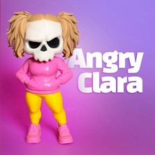 The Shogun Kuru Kafa Angry Clara Pembe Kombin | Özel Seri Koleksiyon Ürünü Oyuncak Figür