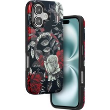 Ronanna Onegif Iphone 16 Flower Series Magsafe Kapak - Siyah