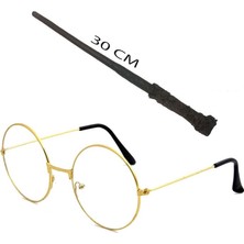 Sylar Harry Potter Asası 30 cm ve Metal Harry Potter Gözlüğü