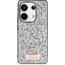 Onegif Note 13 Pro 4g Bright Simli Kapak - Gümüş