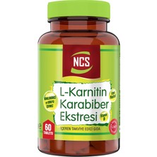 Ncs L-Carnitine Karabiber Ekstresi 60 Tablet İçeren Takviye Edici Gıda Vitamin D ve Krom