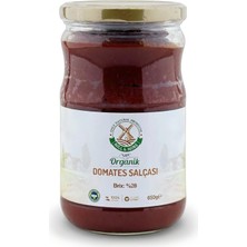 Mill & More Organik Tuzsuz Domates Salçası 650 g Türkiye Menşeli Ek Gıdaya Uygun