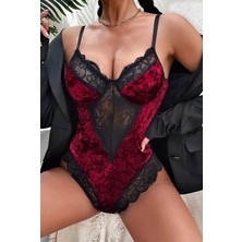 Merry See Kadife Body Gecelik Babydoll Orjinal Renk L Beden 90% Polyester %10 Elastan