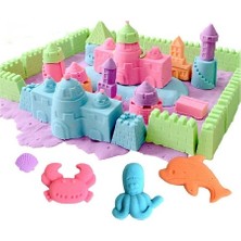 Heroes Kinetik Kum 2 kg 2 Renk + Oyun Kalıpları Hediye 3+ Yaş İçin Eğitici ve Yaratıcı Oyun