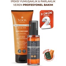 Yoon 2'li Vegan Saç Bakım Kremi - Durulanmayan Saç Serumu - Besleyici ve Nemlendirici Saç Bakım Kompleksi