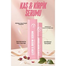 Moonset Kaş Kirpik Serumu 8 ML Besleyici Su Bazlı Formül Hacim Artışı ve Pembe Renk