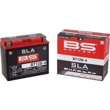 BS Battery SLA-BT12B-4 (Sla) Motosiklet Aküsü Ducati Monster, Panigale & Yamaha