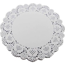 Dolphin Dantel Kağıt Yuvarlak 12,5 cm 500'lü Beyaz Renkli Şık Sunum İçin Ekonomik Seçim