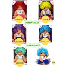 Mrspancer 003913E - Çocuklar Için Oyun ve Aktivite - Kıvırcık Saçlı Afro Bebek Oyuncak cm 23 cm 1 Adet