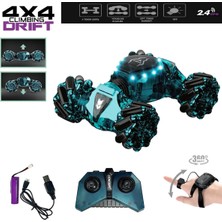 Mrspancer 106319 - Kullanımı Çok Eğlenceli Hızlı Drift Araba 4x4 Işıklı ve Şarjlı Şeffaf Uzaktan Kumandalı