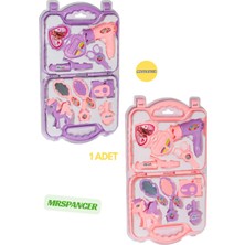 Mrspancer 320416E - Minik Prensesler Için Eğlenceli ve Eğitici Güzellik Seti Çantalı Oyuncak Meslek Seti