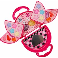 Mrspancer 042786 - Pembe Çantalı Makyaj Seti 3 Katlı Kelebek Görünümlü