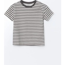 Lc Waikiki Yeni Sezon Bisiklet Yaka Çizgili Erkek Bebek Pijama Üst