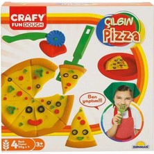 Mrspancer 027783T - Crafy Çılgın Pizza Oyun Hamuru Seti 200 G 10 Parça