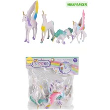 Mrspancer 261409E - Çocuklar Için Oyun ve Aktivite E - Oyuncak Unicorn Figür Atlar Kanatlı 1 Adet