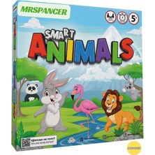 Mrspancer 056412E - Eğlenceli Kutu Oyunu Zeki Hayvanlar Zarlı Şekilli Oyun Seti
