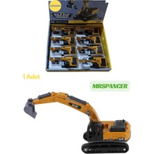 Mrspancer 096399E - Eğlenceli Iş Makinesi Dozer - Metal Inşaat Makinesi Kazıcı Ekskavatör Oyuncak 18CM