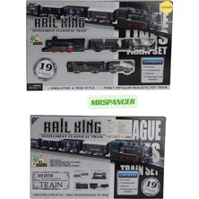 Mrspancer 470424E - Oyuncak Tren 19 Parça Setli Eğlenceli Kara Tren