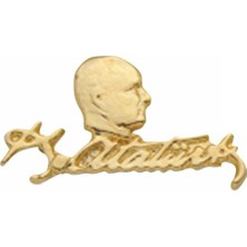 Vatan Vt631 Rozet Atatürklü İmzalı Sarı (Gold) 30 Lu (1 Paket 30 Adet)